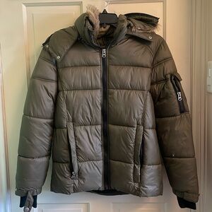 Olive Green Puff Jacket